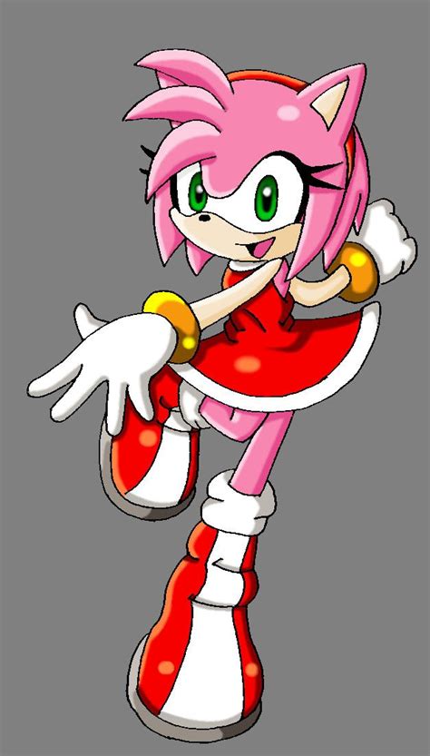 Amy Rose Official Pose By Asb Fan Amy Rose Drawing Cartoon