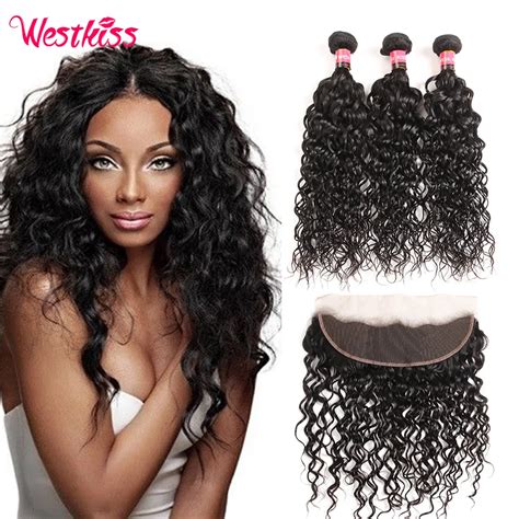 West Kiss Ali Hair A Brazilian Virgin Hair Water Wave With Lace