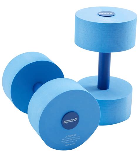 Sporti Aquatic Fitness Heavy Dumbbells Water Weights Blue