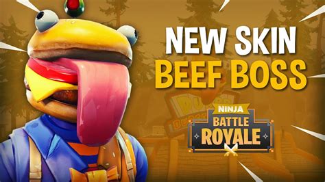 New Beef Boss Skin Fortnite Battle Royale Gameplay Ninja Youtube