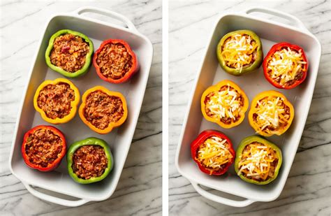 ground beef stuffed peppers salt and lavender