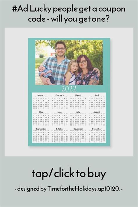 2022 Customized Photo Calendar Mini Magnet Zazzle Magnetic Business