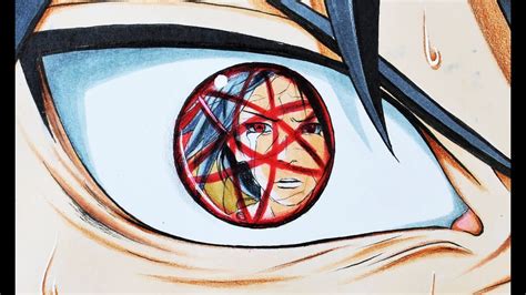 Drawing Itachi Uchiha In Sasukes Eye Naruto Shippuden Youtube