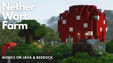 Nether Wart Farm Minecraft Tutorial Java And Bedrock 1204 Youtube