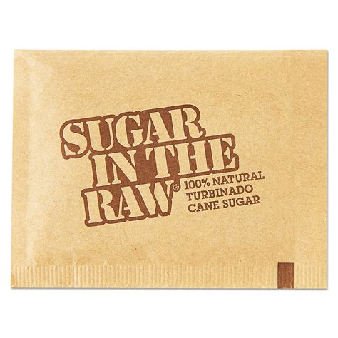 Sugarin The Raw Sugar Packets Raw Sugar 018 Oz Packets 500 Per