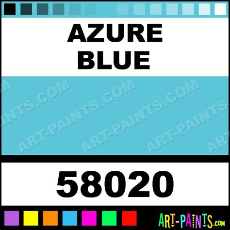 Azure Blue White Nights Cardboard Set Watercolor Paints 58020 Azure