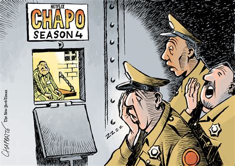 El Chapo Behind Bars Globecartoon Political Cartoons Patrick