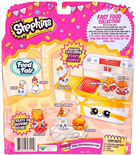 Shopkins Season 3 Food Fair Pack Fast Food Collection Buy Online In