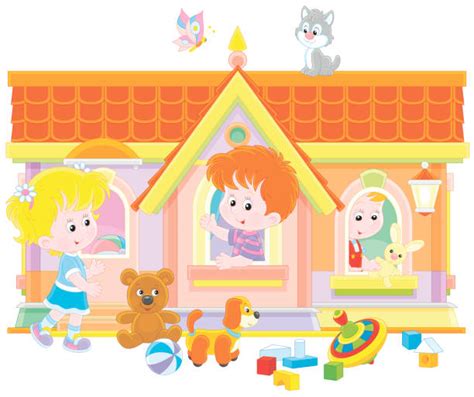 Toddler Playhouse Illustrations Royalty Free Vector Graphics And Clip
