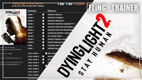 Dying Light 2 Stay Human V1 0 3 V1 10 1e Plus 20 Trainer FLiNG