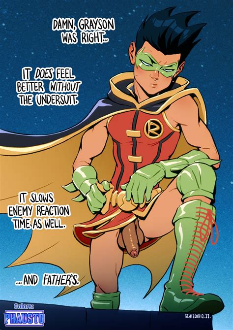Rule 34 Artist Collab Battle Of The Supersons Bottomless Colored Damian Wayne Damian Wayne