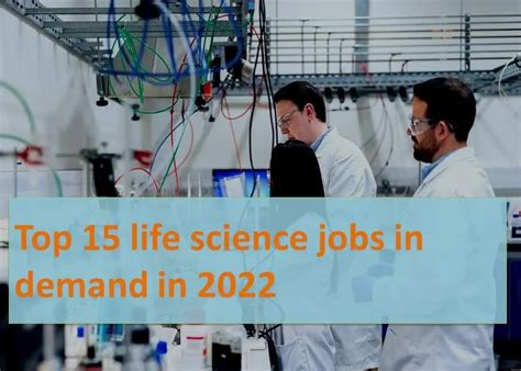 Top 15 Life Science Jobs In Demand In 2024