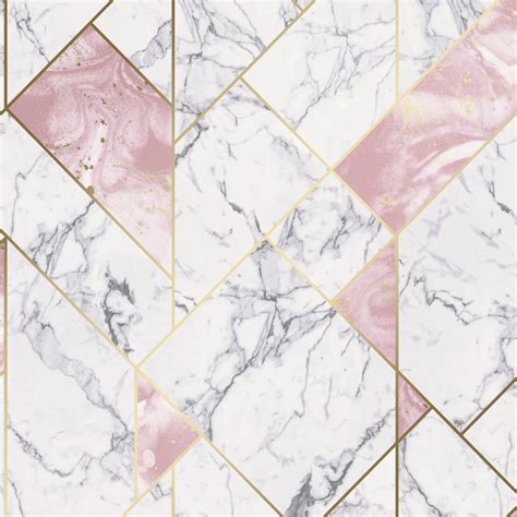 I Love Wallpaper Nexus Geometric Wallpaper Pink Gold