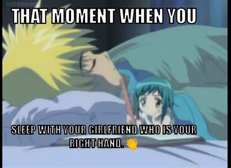 Midori Days Meme That Moment When You Sleep With Your Right Hand Who