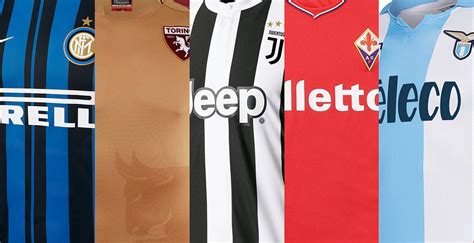 12 Teams With Italian Brands 2017 18 Serie A Kit Special Here Are