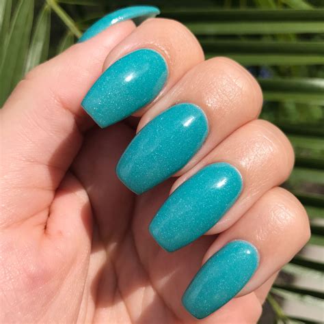 Teal SNS nails Sns Dip Nails, Squoval Nails, Dipped Nails, Ombre Nails