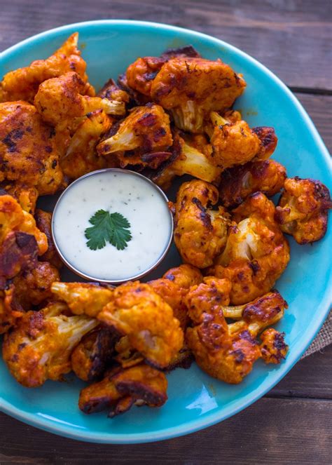 Bake until cooked through and crispy, 35 to 45 minutes. Baked Buffalo Cauliflower wings (Vegan Option) | Gimme ...