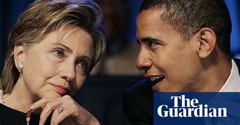 Clinton And Obama Laughing After Secret Late Night Meeting Barack Obama The Guardian