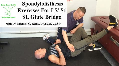 Spondylolisthesis Exercises For L5 S1 The Sl Glute Bridge Youtube