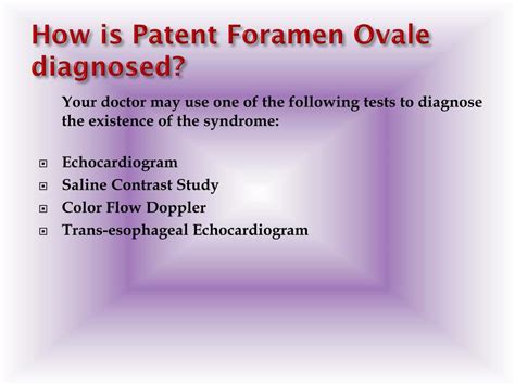 Ppt Patent Foramen Ovale Causes Symptoms Daignosis Pr