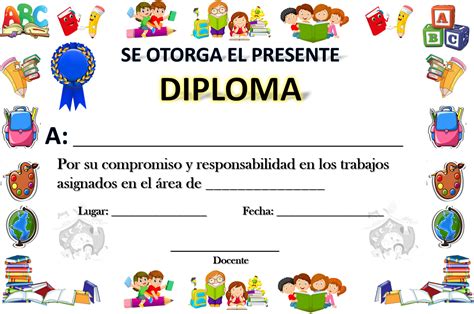 Diploma De Responsabilidad Formatos De Diplomas Diplomas Letras