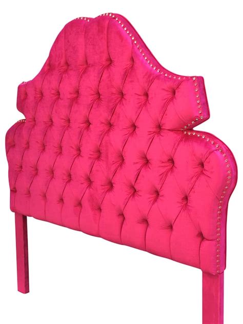 Upholstered Headboard Hot Pink Queen Size Hot Pink Tufted