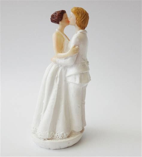 Derker Romance Gay Lesbian Figurine Wedding Cake Topper N3 Free Image