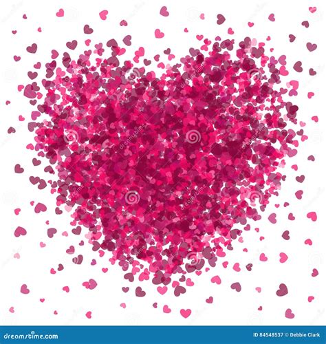 Valentines Day Pink Heart Burst Stock Vector Illustration Of Symbolic
