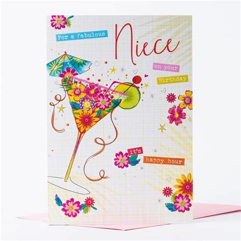 Choose the most cute & special birthday wishes for niece. Birthday Card Images for Niece Birthday Card Niece Cocktail Only 99p | BirthdayBuzz