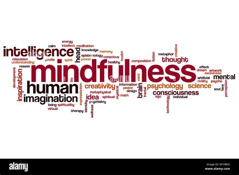 Mindfulness Word Cloud Concept Stock Photo Alamy