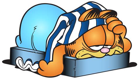 Sleeping Garfield Cartoon Transparent Png Clip Art Image Garfield
