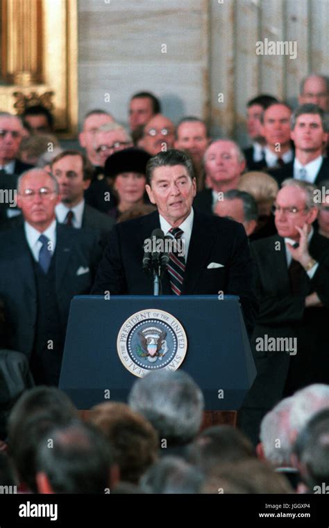 Ronald Reagan Inauguration Speech Hi Res Stock Photography And Images