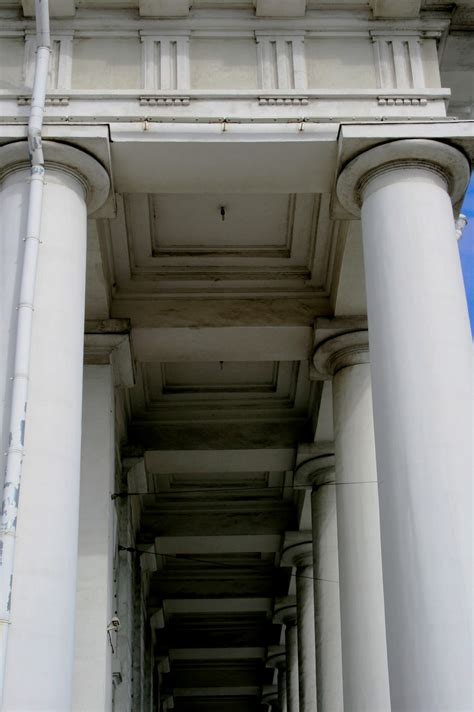 White Pillars Of Historic Building Free Stock Photo Public Domain