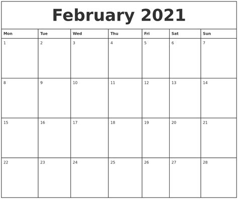 Monthly Calendar 2021 Printable Free Word Printable 2021 Monthly Calendar Templates