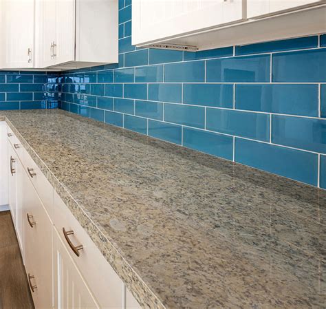 Golden Granite Countertops For A Warm And Glowing Kitchen