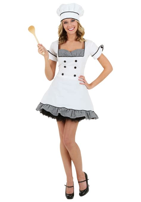 Plus Size Sexy Chef Costume 1x 2x