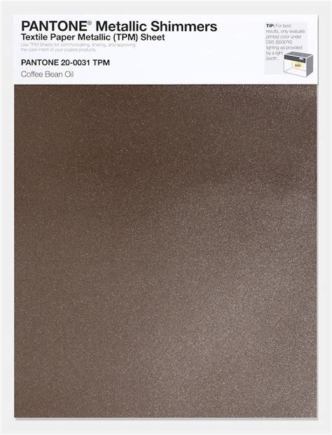 Metallic Shimmers Textile Paper Metallic Tpm Sheet 20 0031 Tpm Coffee