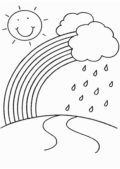 Maybe you would like to learn more about one of these? Rain Coloring Page For Kindergarten | Kindergarten ...