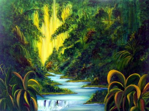 Rainforest Painting By Dina Holland Fine Art America
