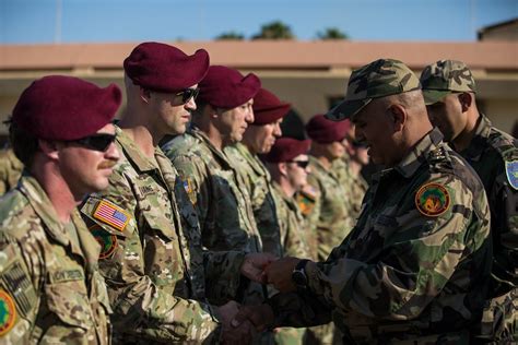 Utah And Moroccan Paratroopers Exchange Jump Wings Office Of The