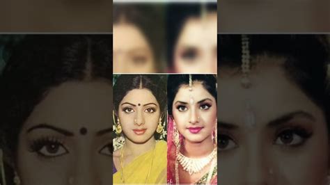 Divya Bharti Sridevi Look Compare Sridevi And Divya Bharti Same Poses Shorts Sridevi