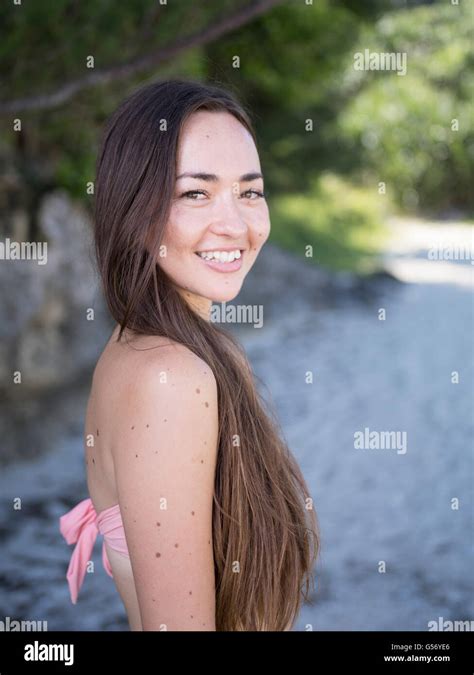 Smiling Young Woman On An Hi Res Stock Photography And Images Alamy