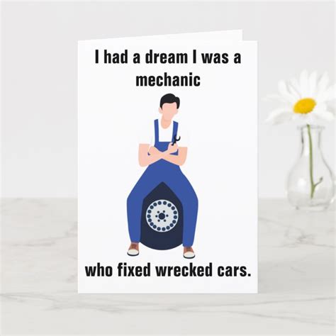 Mechanic Funny Birthday Card