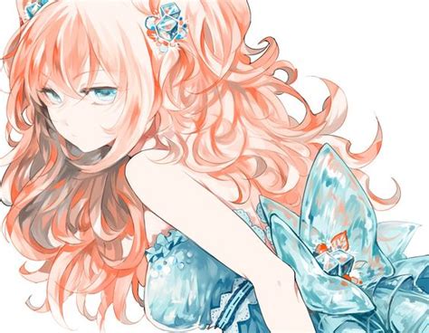 Anime Girl With Orange Hair Nekomangaanimestuff Pinterest Shy
