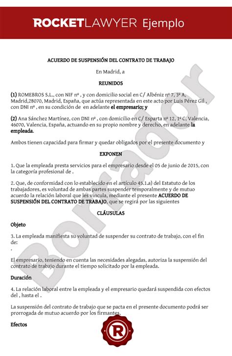 Suspensión Del Contrato De Trabajo Por Mutuo Acuerdo