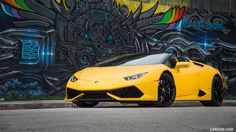 2016 Lamborghini Huracán Lp 610 4 Spyder Yellow In Miami Front