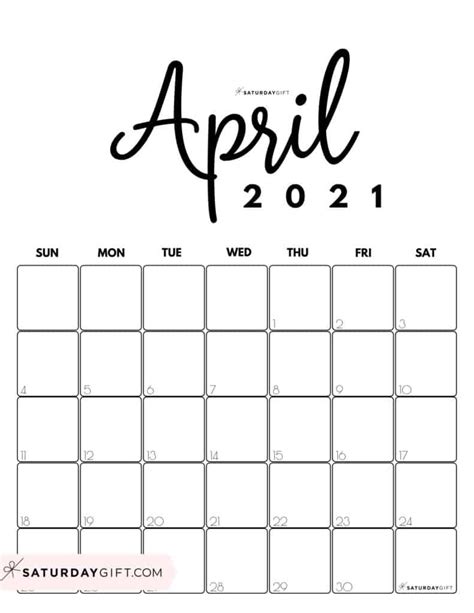The calendar lovers will not have to wait for long so as to have this printable sheet. April 2021 Calendar Vertical | Printable March