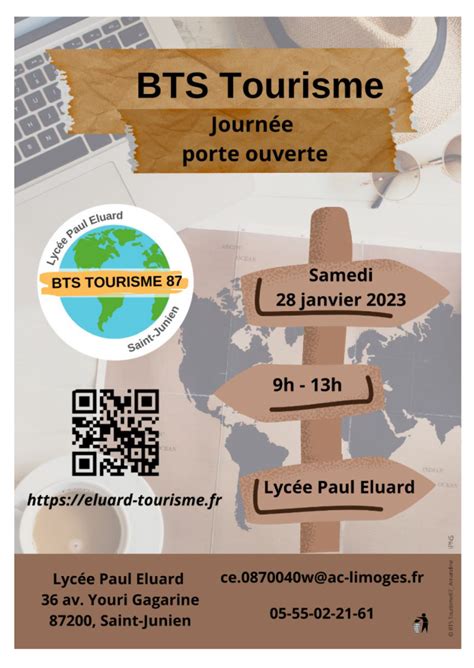 Jpo 2023 Bienvenue à Bord Du Bts Tourisme De Saint Junien
