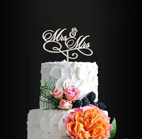 Buy Mrsandmrs Cake Topper Mrs And Mrs Wedding Cake Topper Same Sex Wedding Cake Topper Lesbian