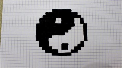 Handmade Pixel Art How To Draw Yin Yang Pixelart Pixel Art Graph Images